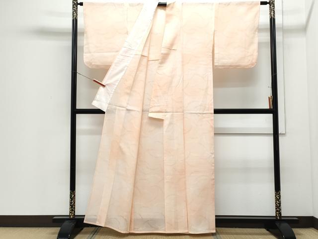 平和屋着物＊夏物　小紋　雪芝紋紗　暈し染め　正絹　逸品　CABI1582th