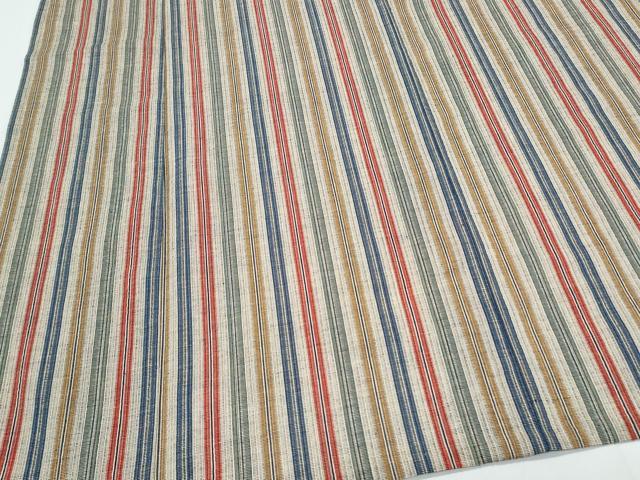 平和屋着物∴夏物　阿波しじら織　浴衣　縞　綿　逸品　CABI1585th