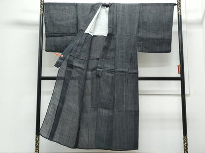 平和屋着物＊夏物　男性　上布　吉祥文　麻　逸品　CABI1586th