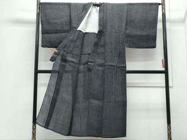 平和屋着物＊夏物　男性　上布　吉祥文　麻　逸品　CABI1586th