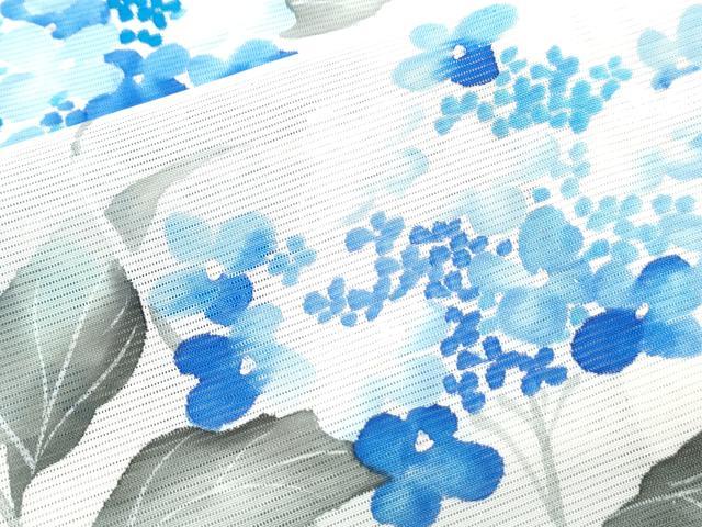 平和屋着物＊夏物　訪問着　絽　手描き　紫陽花　正絹　逸品　CABI1589th