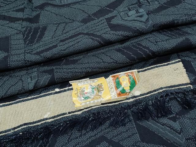 平和屋着物＊夏物　十勝町小絣　風景文　証紙付き　正絹　逸品　CABI1595th