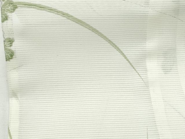 平和屋着物＊夏物　小紋　絽　草花文　洗える着物　CABI1599th