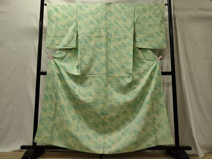 平和屋着物■上質な小紋　総絞り　丸文　暈し染め　正絹　逸品　CABI1604oy