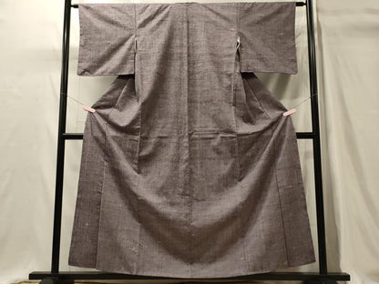 平和屋着物■上質な紬　幾何学文　正絹　逸品　CABI1606oy