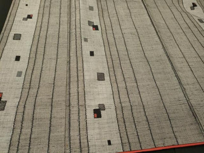 平和屋着物■上質な紬　色紙間道　正絹　逸品　CABI1609oy