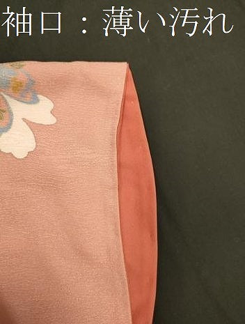 平和屋着物■上質な小紋　舞花文　金彩　正絹　逸品　CABI1613oy