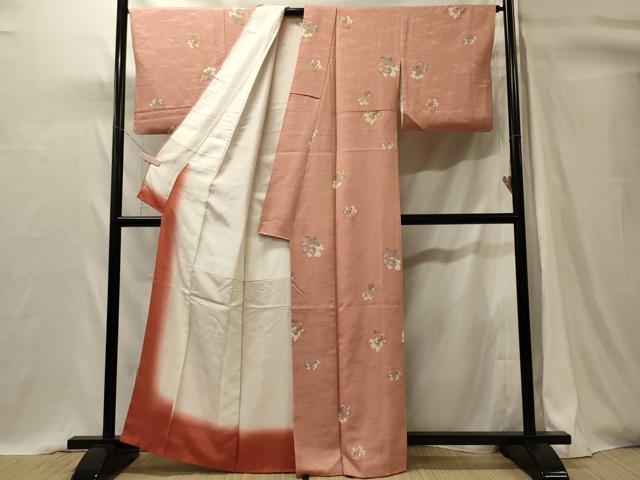 平和屋着物■上質な小紋　舞花文　金彩　正絹　逸品　CABI1613oy