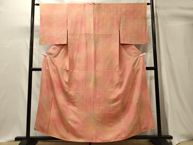 平和屋着物■上質な小紋　青海波地紋　暈し染め　正絹　逸品　CABI1619oy
