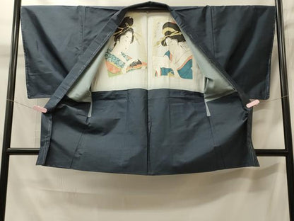 平和屋着物■男性　本場大島紬　アンサンブル　80亀甲　総詰め　正絹　逸品　未使用　CABI1621oy