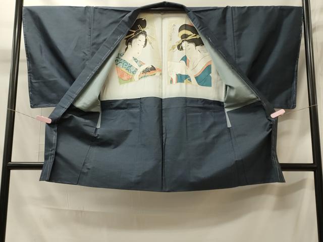 平和屋着物■男性　本場大島紬　アンサンブル　80亀甲　総詰め　正絹　逸品　未使用　CABI1621oy