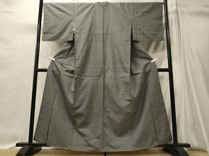 平和屋着物■上質な紬　縞　正絹　逸品　未使用　CABI1626oy