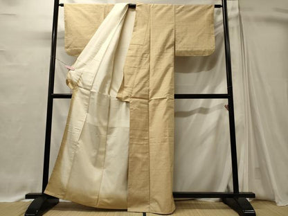 平和屋着物■上質な紬　立涌文　正絹　逸品　未使用　CABI1627oy