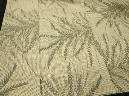 平和屋着物■上質な紬　草葉文　正絹　逸品　CABI1638oy
