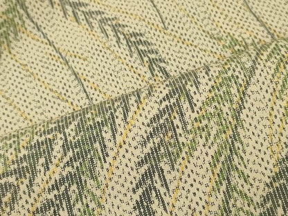 平和屋着物■上質な紬　草葉文　正絹　逸品　CABI1638oy