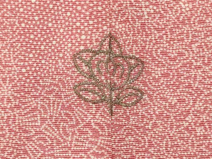 平和屋着物■江戸小紋　作家物　扇面花文　正絹　逸品　CABI1647oy