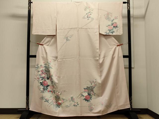 平和屋着物■訪問着　御所車花松文　暈し染め　正絹　逸品　CABI1653oy