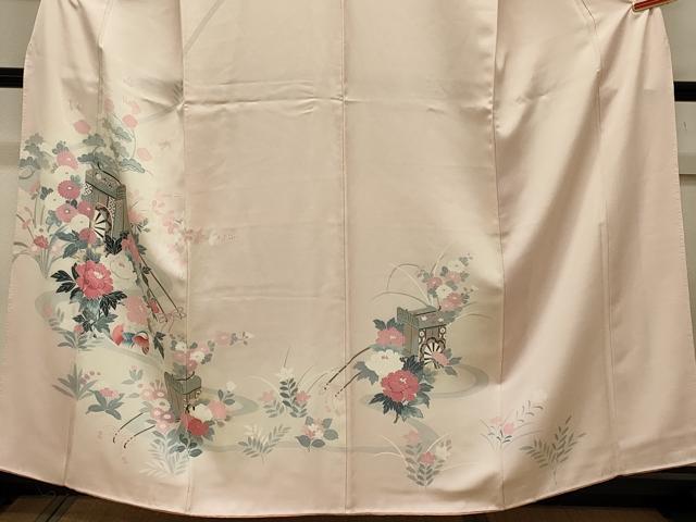 平和屋着物■訪問着　御所車花松文　暈し染め　正絹　逸品　CABI1653oy