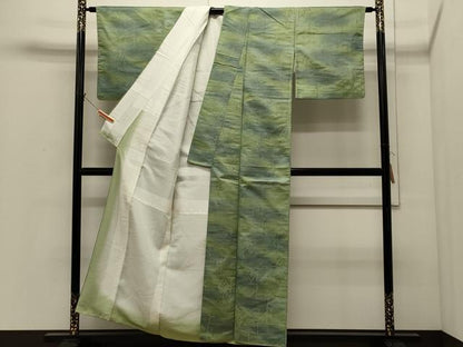 平和屋着物■上質な紬　霞文　正絹　逸品　未使用　CABI1654oy