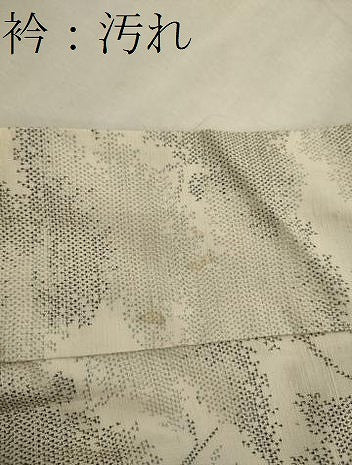 平和屋着物■上質な紬　草木文　正絹　逸品　CABI1655oy