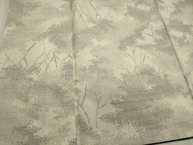 平和屋着物■上質な紬　草木文　正絹　逸品　CABI1655oy