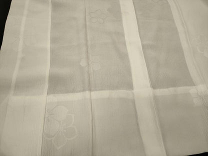 平和屋着物■長襦袢　無双仕立て　舞花地紋　正絹　逸品　未使用　CABI1656oy