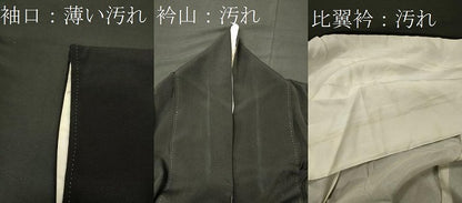 平和屋着物■豪華黒留袖　刺繍　組み紐飛鶴文　金彩　正絹　逸品　CABI1658oy