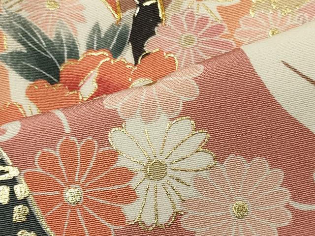 平和屋着物■豪華黒留袖　駒刺繍　御所車花唐草文　暈し染め　金彩　正絹　逸品　CABI1690oy