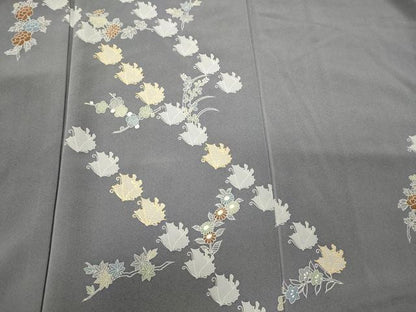 平和屋着物■訪問着　舞蝶花文　金彩　正絹　逸品　CABI1694oy
