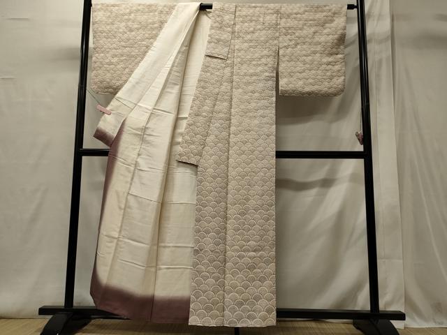 平和屋着物■訪問着　青海波文　正絹　逸品　CABI1696oy