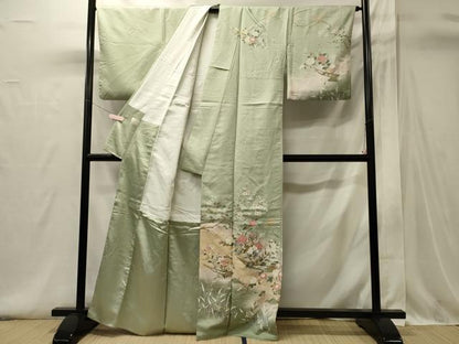 平和屋着物■訪問着　立波枝花文　暈し染め　正絹　逸品　CABI1698oy