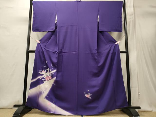 平和屋着物■訪問着　刺繍　鳳凰舞花文　暈し染め　金銀糸　正絹　逸品　未使用　CABI1705oy