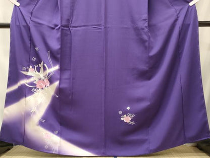 平和屋着物■訪問着　刺繍　鳳凰舞花文　暈し染め　金銀糸　正絹　逸品　未使用　CABI1705oy