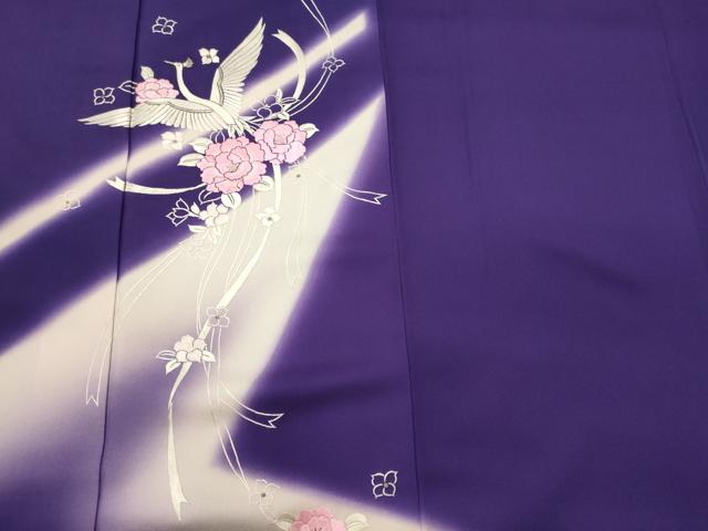 平和屋着物■訪問着　刺繍　鳳凰舞花文　暈し染め　金銀糸　正絹　逸品　未使用　CABI1705oy