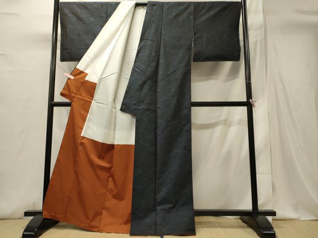 平和屋着物■本場大島紬　雲取り文　正絹　逸品　未使用　CABI1710oy