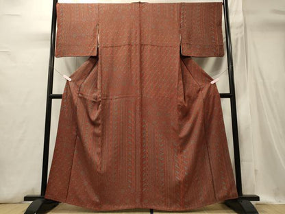 平和屋着物■訪問着　花唐草間道　正絹　逸品　CABI1712oy