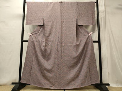 平和屋着物■上質な小紋　花青海波　正絹　逸品　CABI1715oy