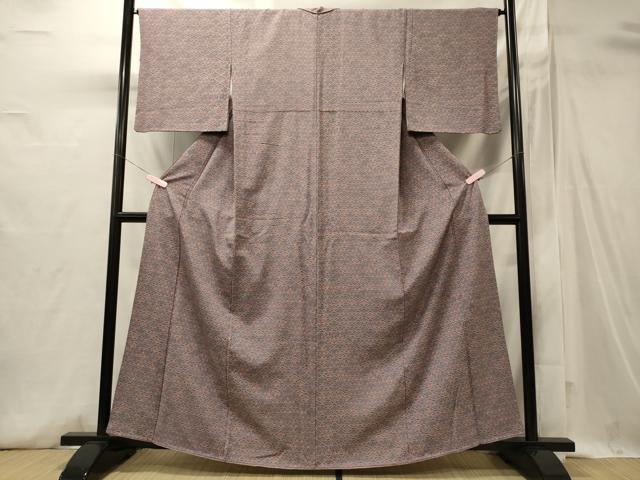 平和屋着物■上質な小紋　花青海波　正絹　逸品　CABI1715oy