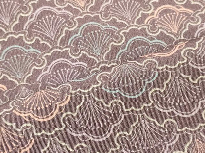平和屋着物■上質な小紋　花青海波　正絹　逸品　CABI1715oy