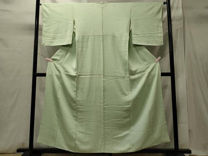 平和屋着物■上質な色無地　紗綾形地紋　夏虫色　やまと誂製　正絹　逸品　未使用　CABI1719oy