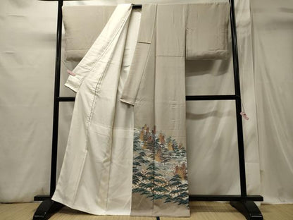 平和屋着物■豪華色留袖　枝松文　正絹　逸品　CABI1724oy