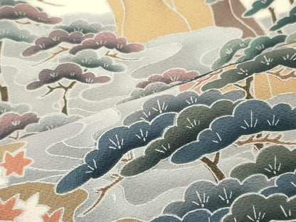 平和屋着物■豪華色留袖　枝松文　正絹　逸品　CABI1724oy