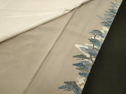 平和屋着物■豪華色留袖　枝松文　正絹　逸品　CABI1724oy