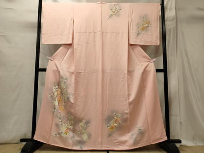 平和屋着物■訪問着　短冊花車文　暈し染め　正絹　逸品　CABI1726oy