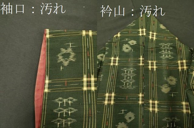 平和屋着物■上質な紬　吉祥文　正絹　逸品　CABI1727oy