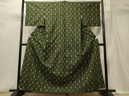 平和屋着物■上質な紬　吉祥文　正絹　逸品　CABI1727oy