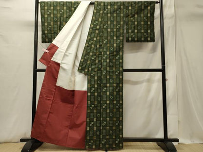 平和屋着物■上質な紬　吉祥文　正絹　逸品　CABI1727oy