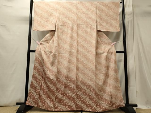 平和屋着物■訪問着　斜線文　暈し染め　正絹　逸品　CABI1729oy