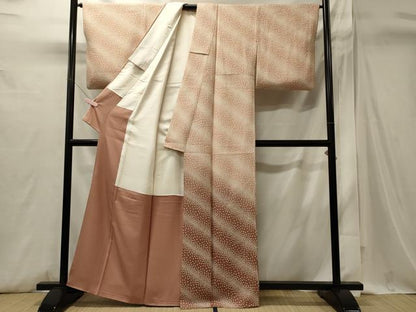 平和屋着物■訪問着　斜線文　暈し染め　正絹　逸品　CABI1729oy
