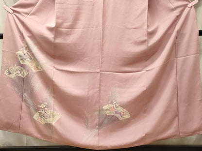 平和屋着物■訪問着　地紙風景草花文　暈し染め　正絹　逸品　CABI1731oy